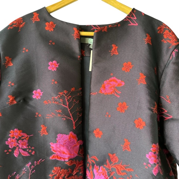 NWT Anthropologie Floral Flutter-Sleeve Coat - Picture 8 of 16